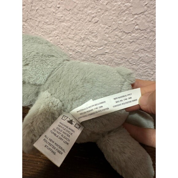 Spark Create Imagine Gray Teddy Bear Plush Stuffed Blue Nose 8" WalMart - Picture 4 of 4